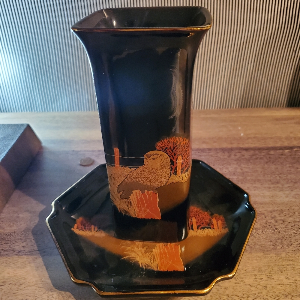 Ceramic Vase & Plate set. - Picture 5 of 5